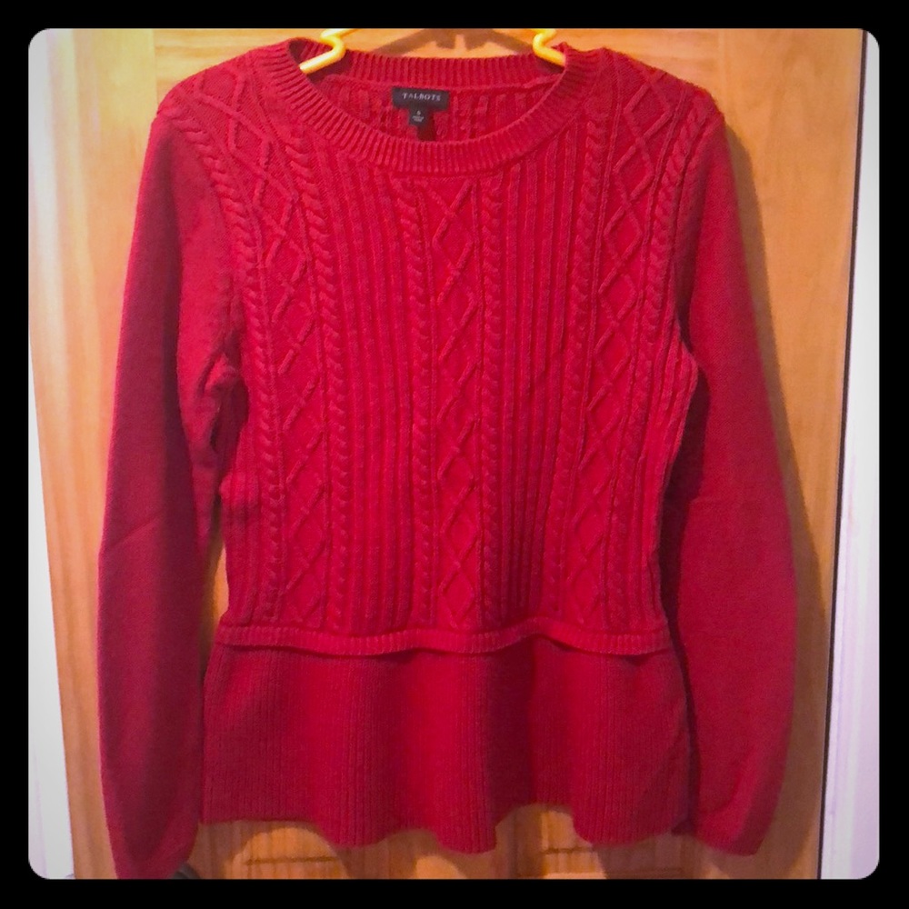 Red Talbots Sweater